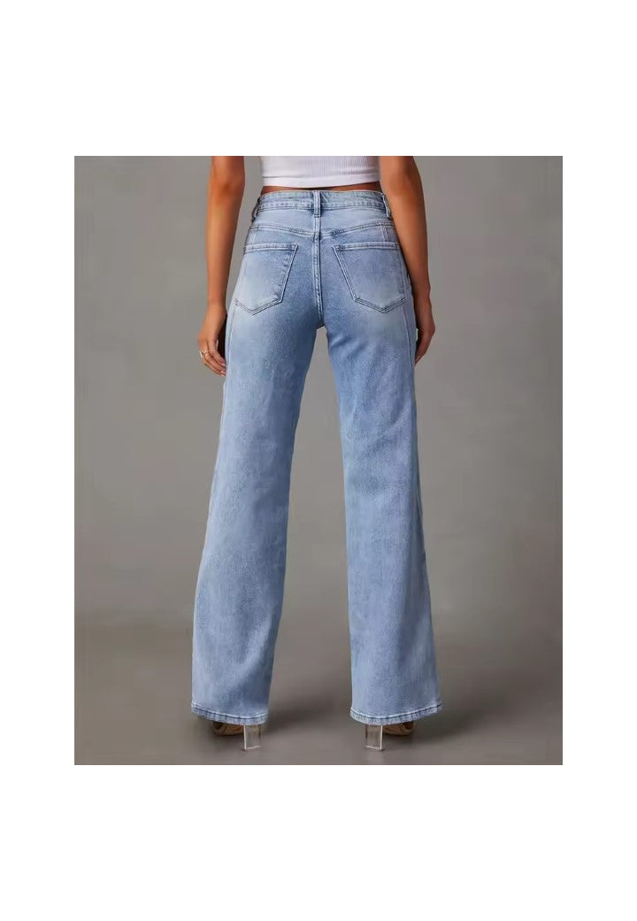 Anna - Dżinsy z szerokimi nogawkami
