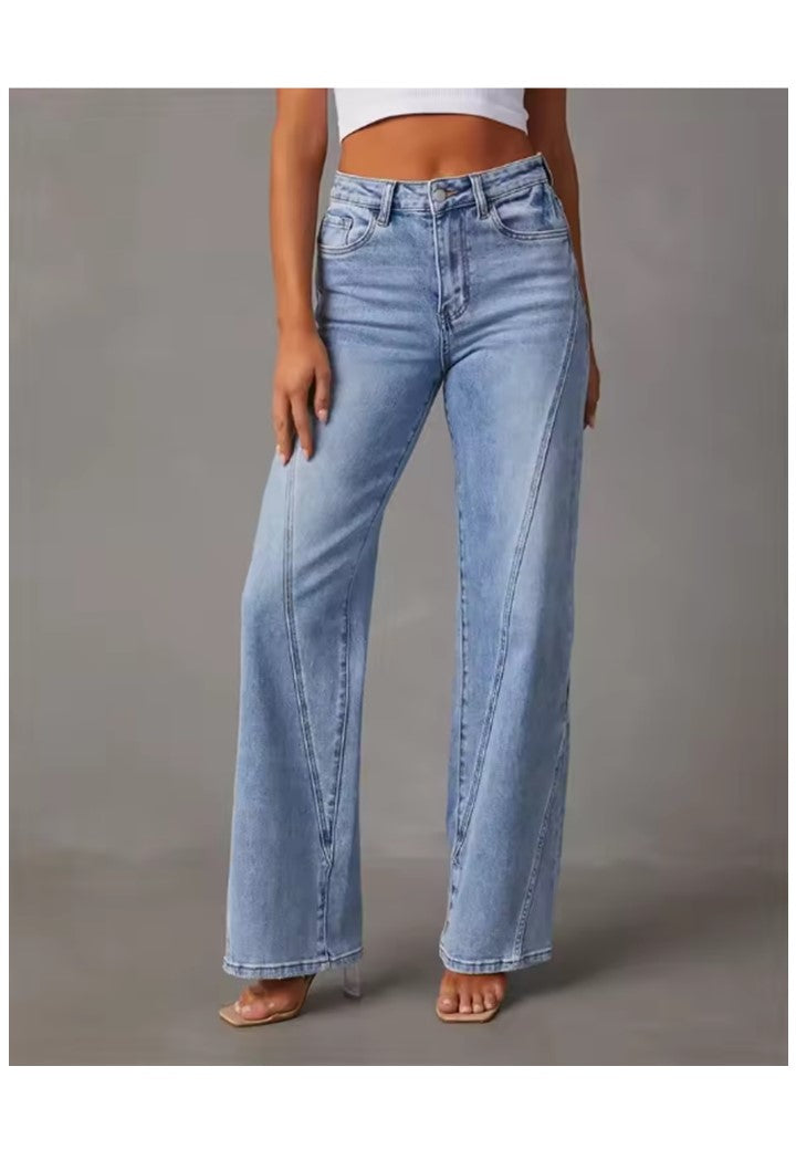 Anna - Dżinsy z szerokimi nogawkami