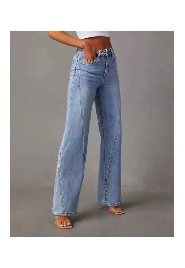 Anna - Dżinsy z szerokimi nogawkami