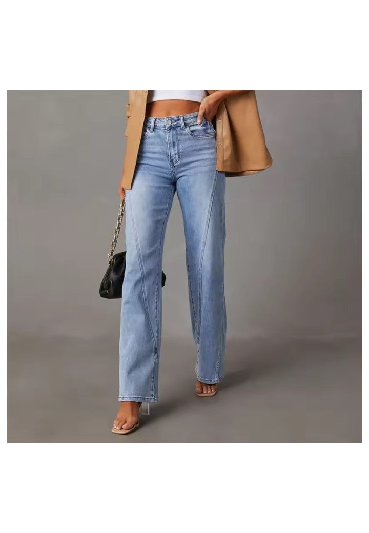 Anna - Dżinsy z szerokimi nogawkami