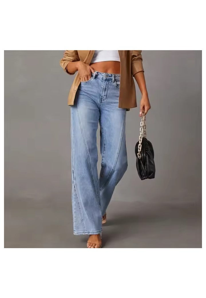 Anna - Dżinsy z szerokimi nogawkami