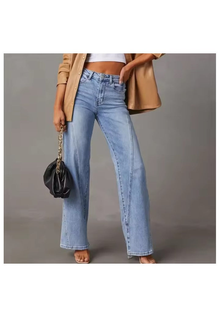 Anna - Dżinsy z szerokimi nogawkami