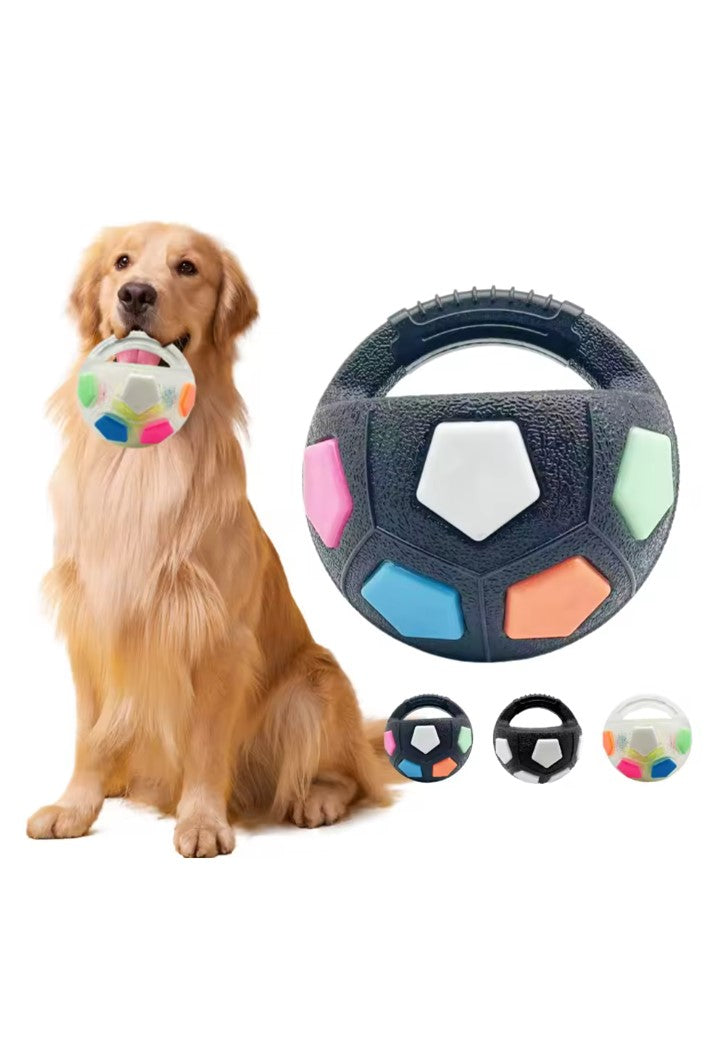 Interaktywna piłka dla psów z uchwytem