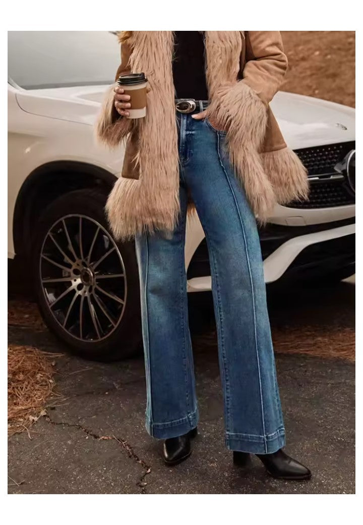 Julia - Dżinsy z szerokimi nogawkami